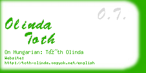 olinda toth business card
